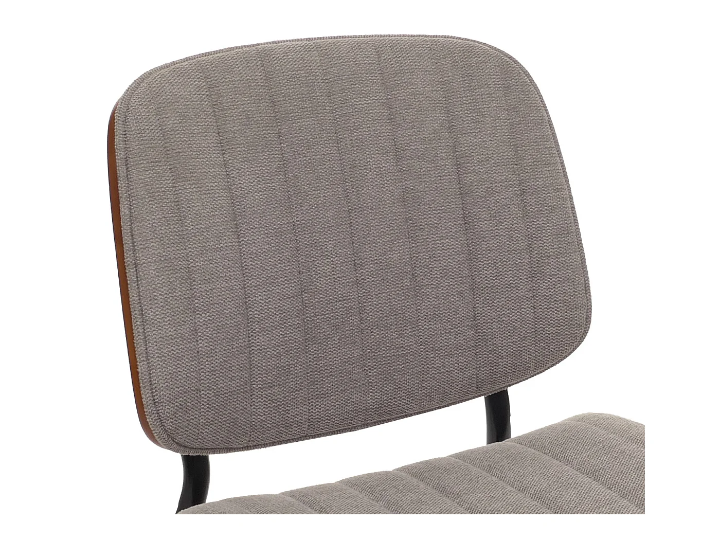 Chaise de salle à manger MCW-O44 (lot de 2),  aspect noyer, gris clair