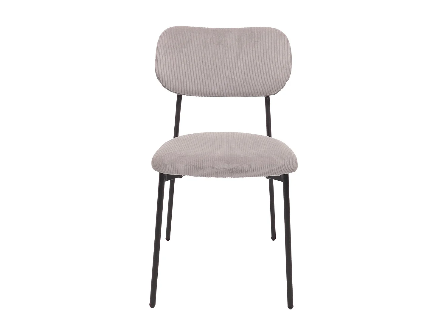Chaise de salle à manger MCW-O26 (lot de 2),  gris clair