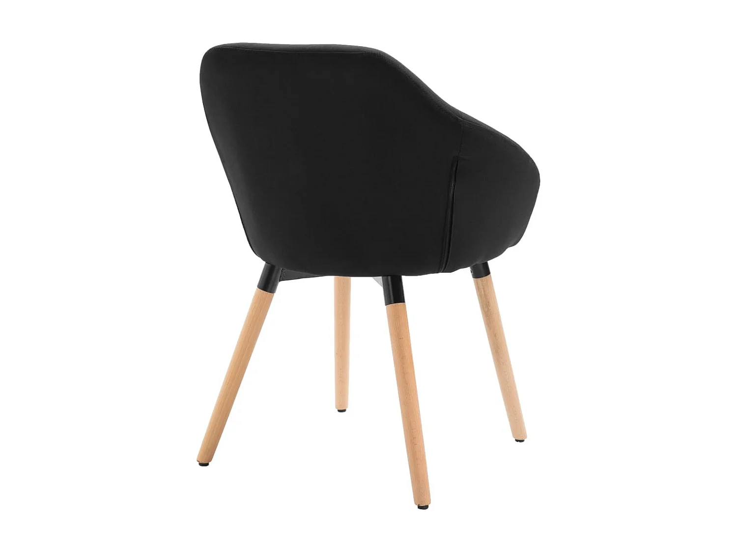 Esszimmerstühle 4 Stk. Schwarz Stoff