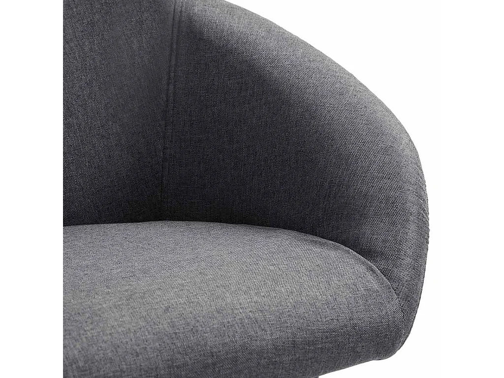 Eetkamerstoelen 6 st stof donkergrijs