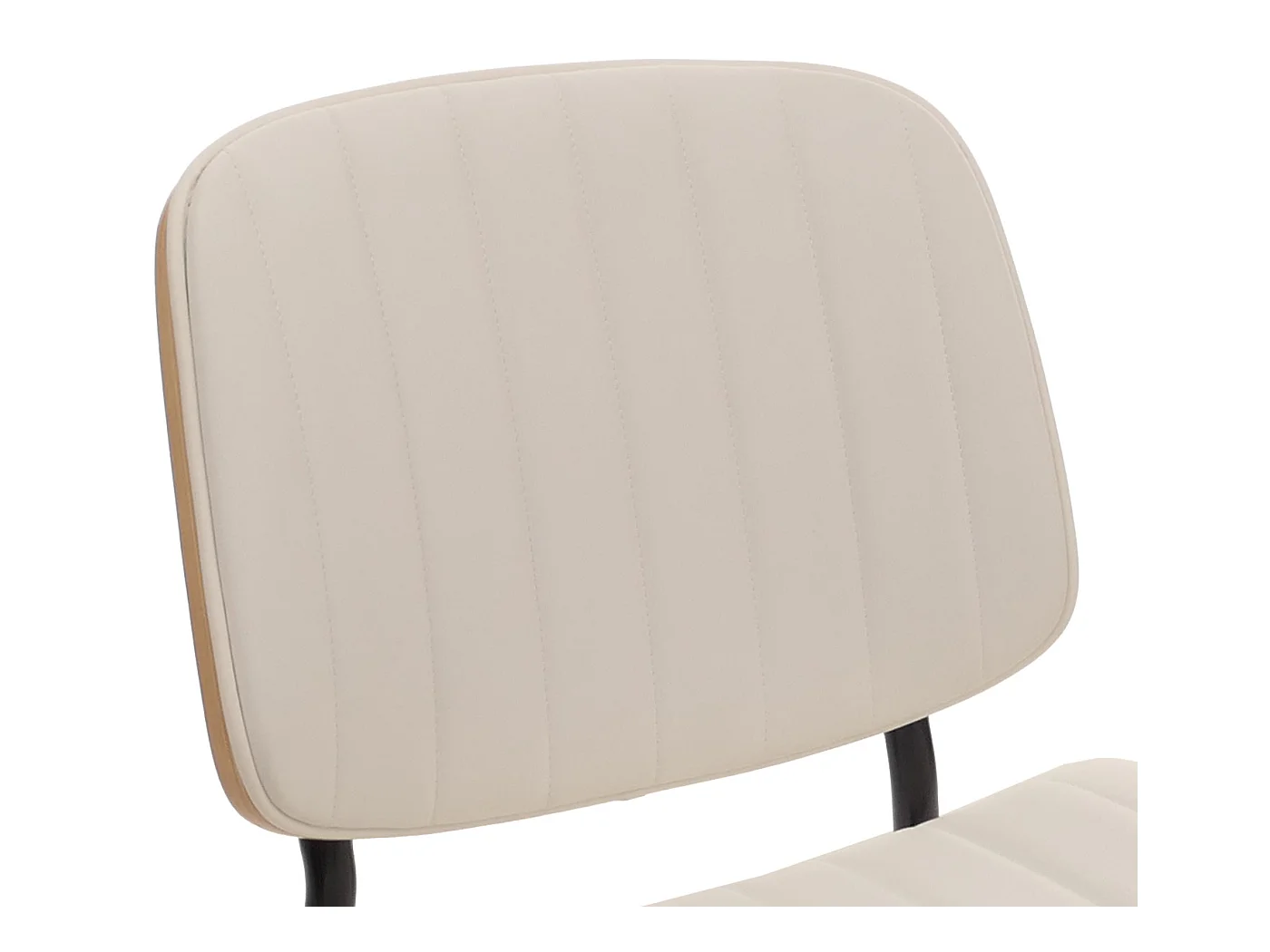 Chaise de salle à manger MCW-O44 (lot de 2),  naturel, blanc