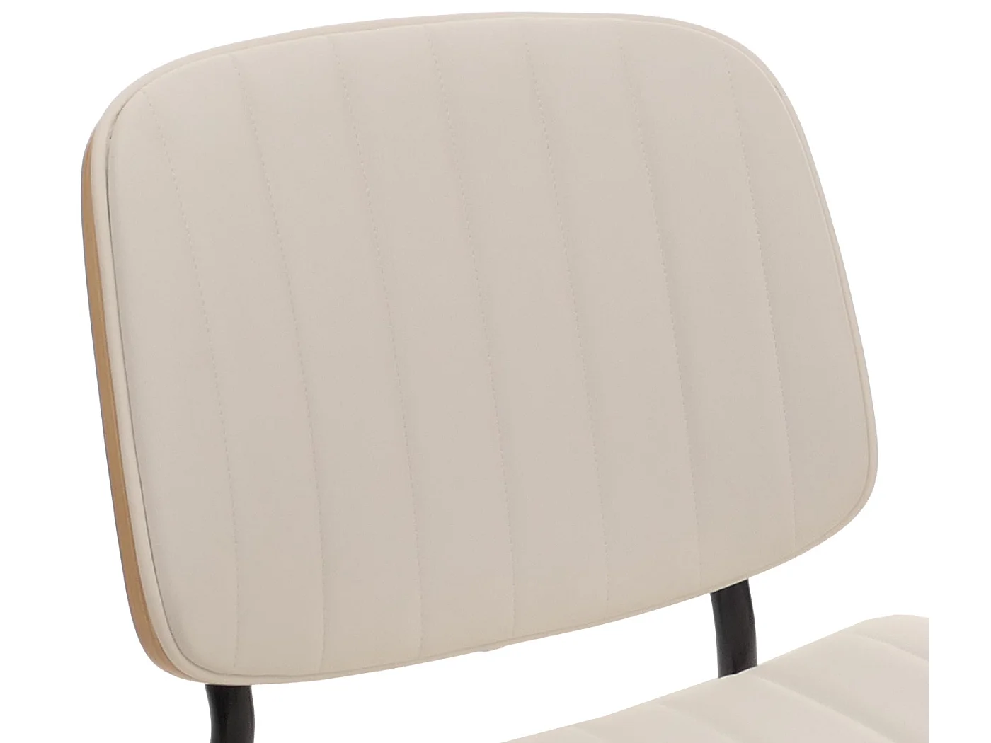 Chaise de salle à manger MCW-O44 (lot de 2),  naturel, blanc