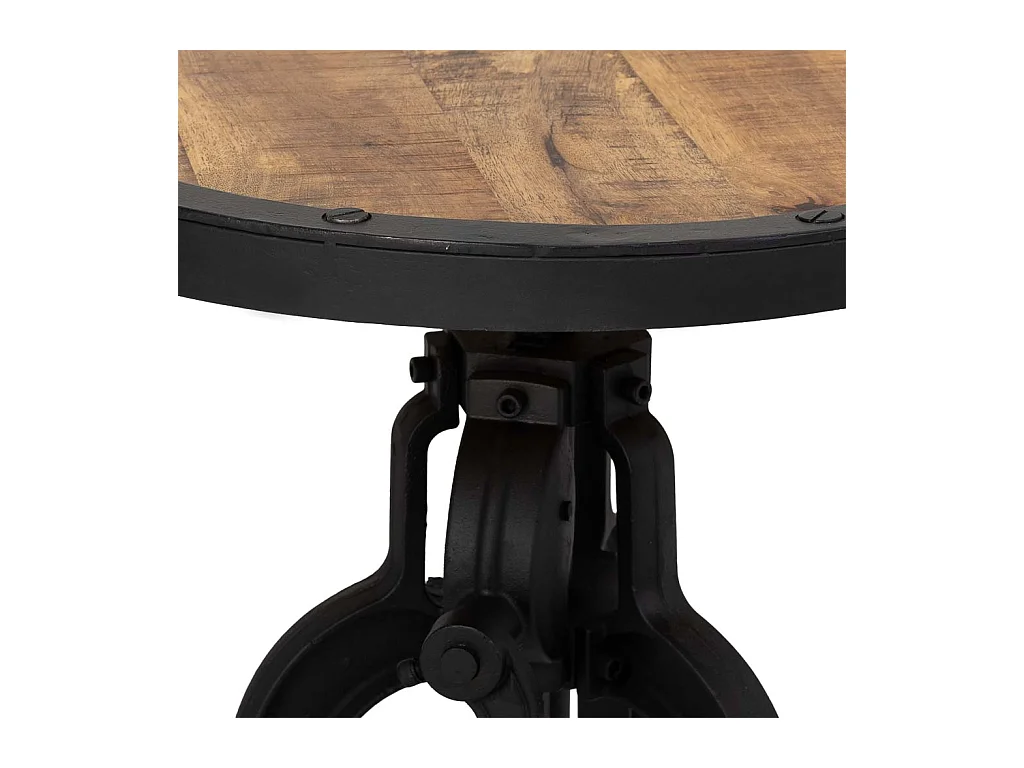 Mesa de apoio preta, D51x48h cm