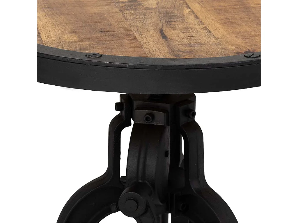 Mesa de apoio preta, D51x48h cm