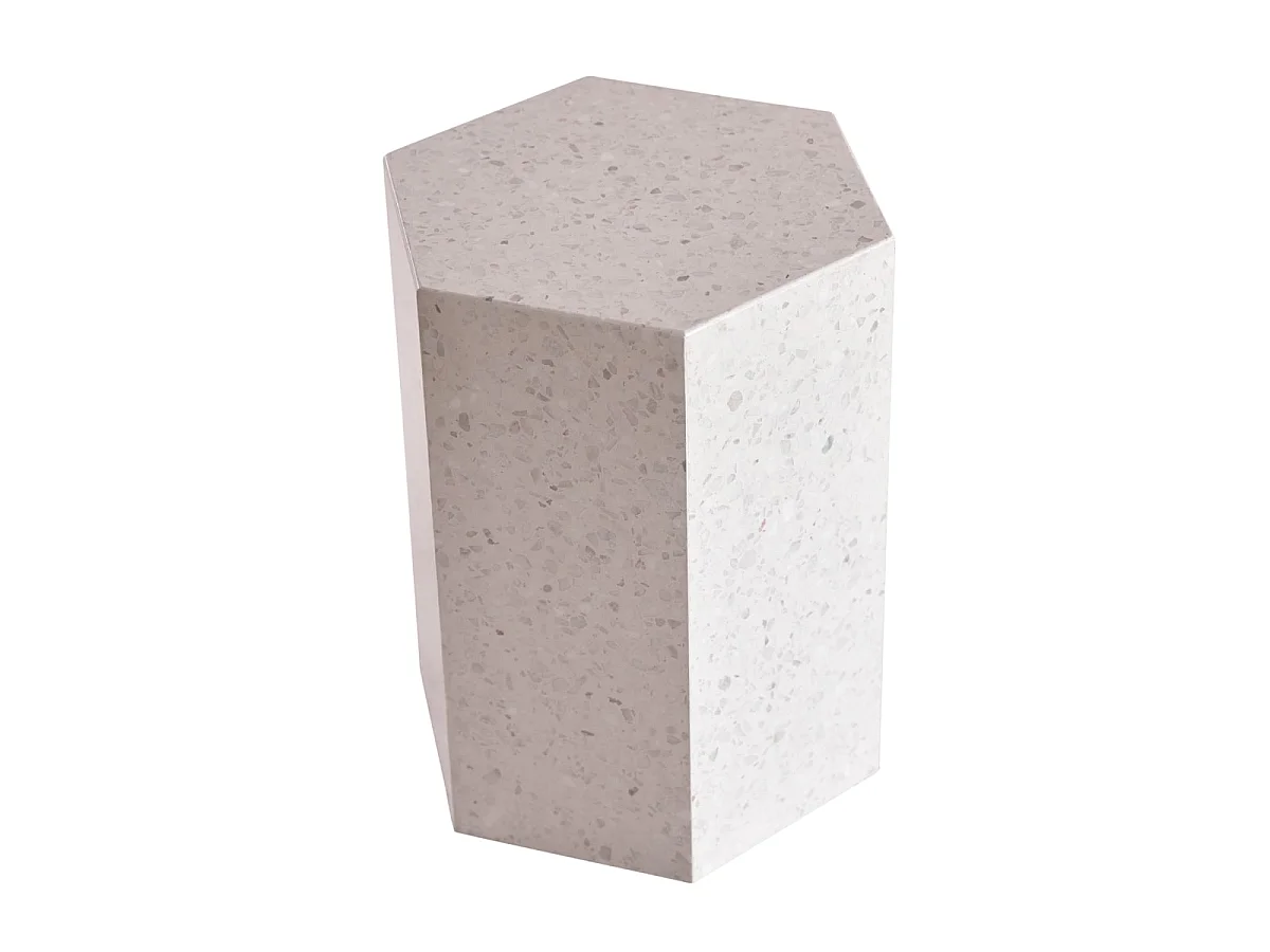 Sofaende aus Premium-Terrazzo Pink Zoé