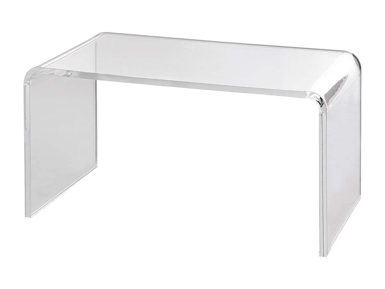 Hulptafel SucceBuy van Acryl in C-vorm SucceBuy Hulptafel Transparant Hoogte van 41CM