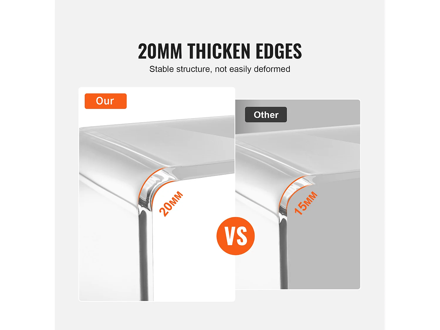 Hulptafel SucceBuy van Acryl in C-vorm SucceBuy Hulptafel Transparant Hoogte van 41CM