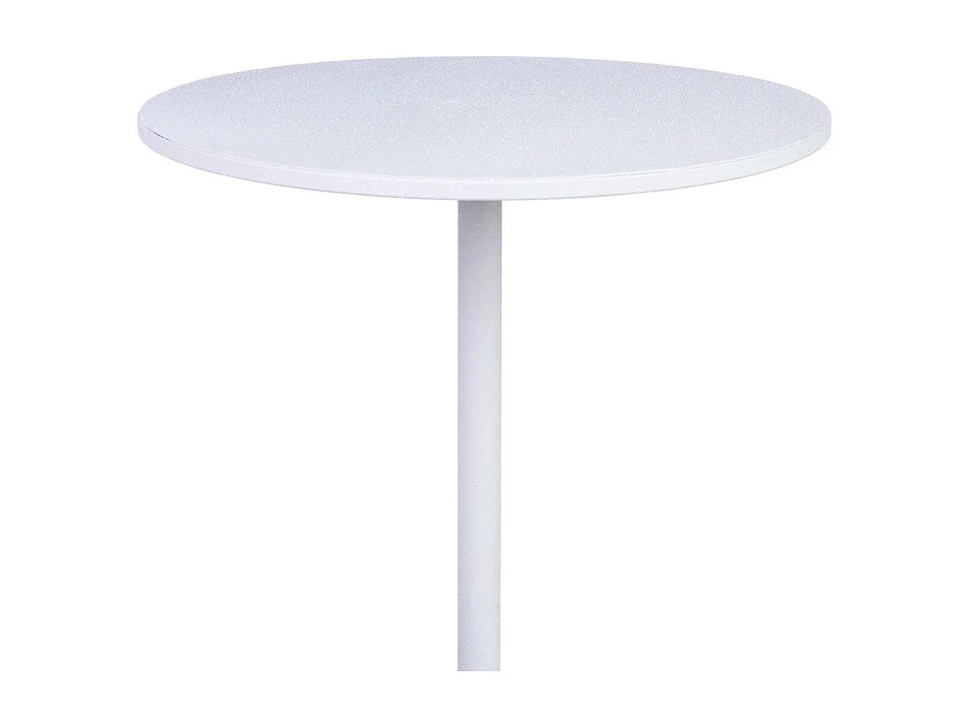 Mesa de apoio em metal branco 30x30x59,5h cm