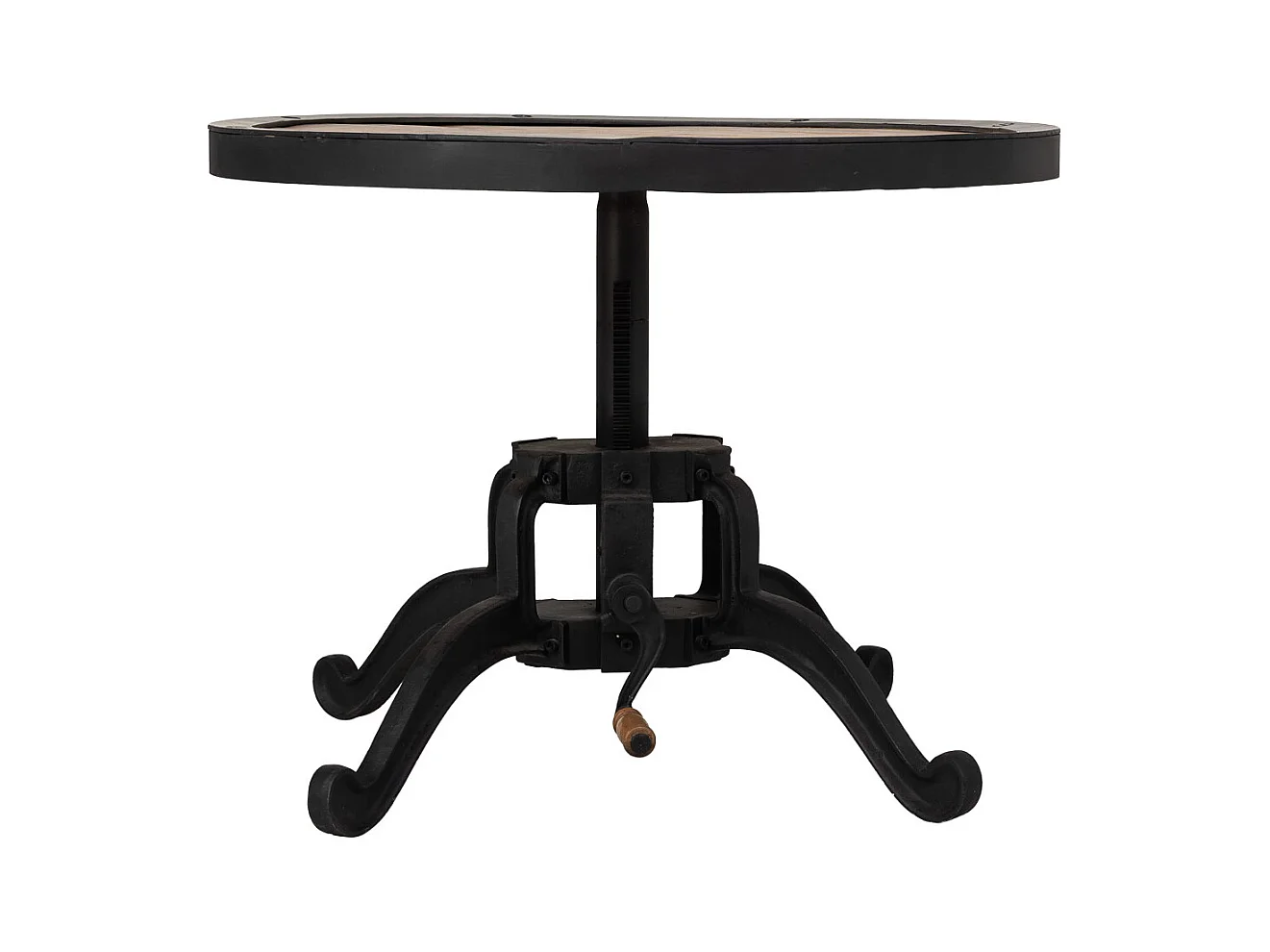 Mesa de apoio preta, D76x46h cm