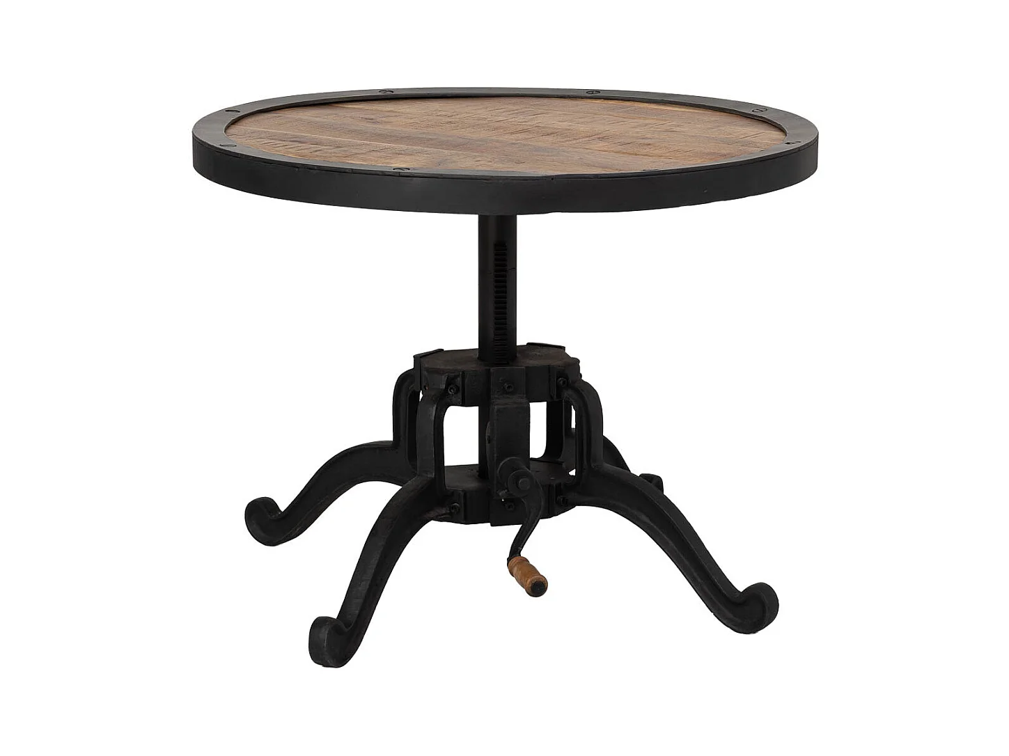 Mesa de apoio preta, D76x46h cm