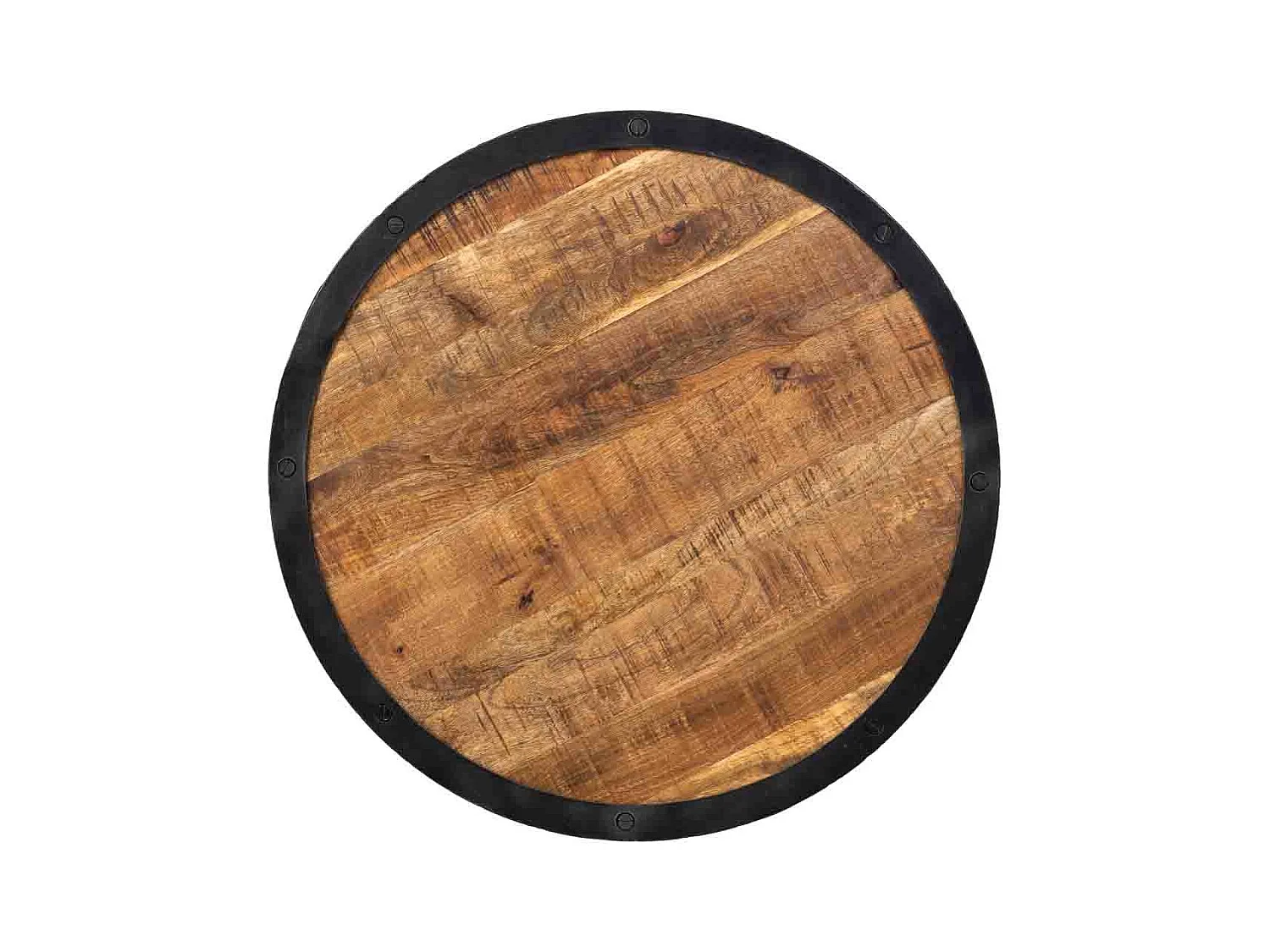 Mesa de apoio preta, D76x46h cm