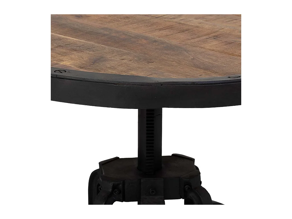 Mesa de apoio preta, D76x46h cm