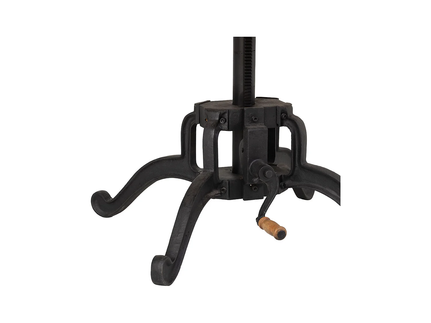 Mesa de apoio preta, D76x46h cm