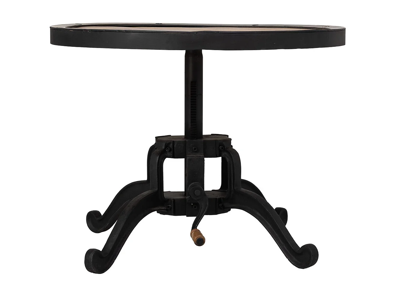 Mesa de apoio preta, D76x46h cm