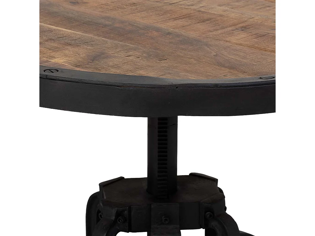 Mesa de apoio preta, D76x46h cm