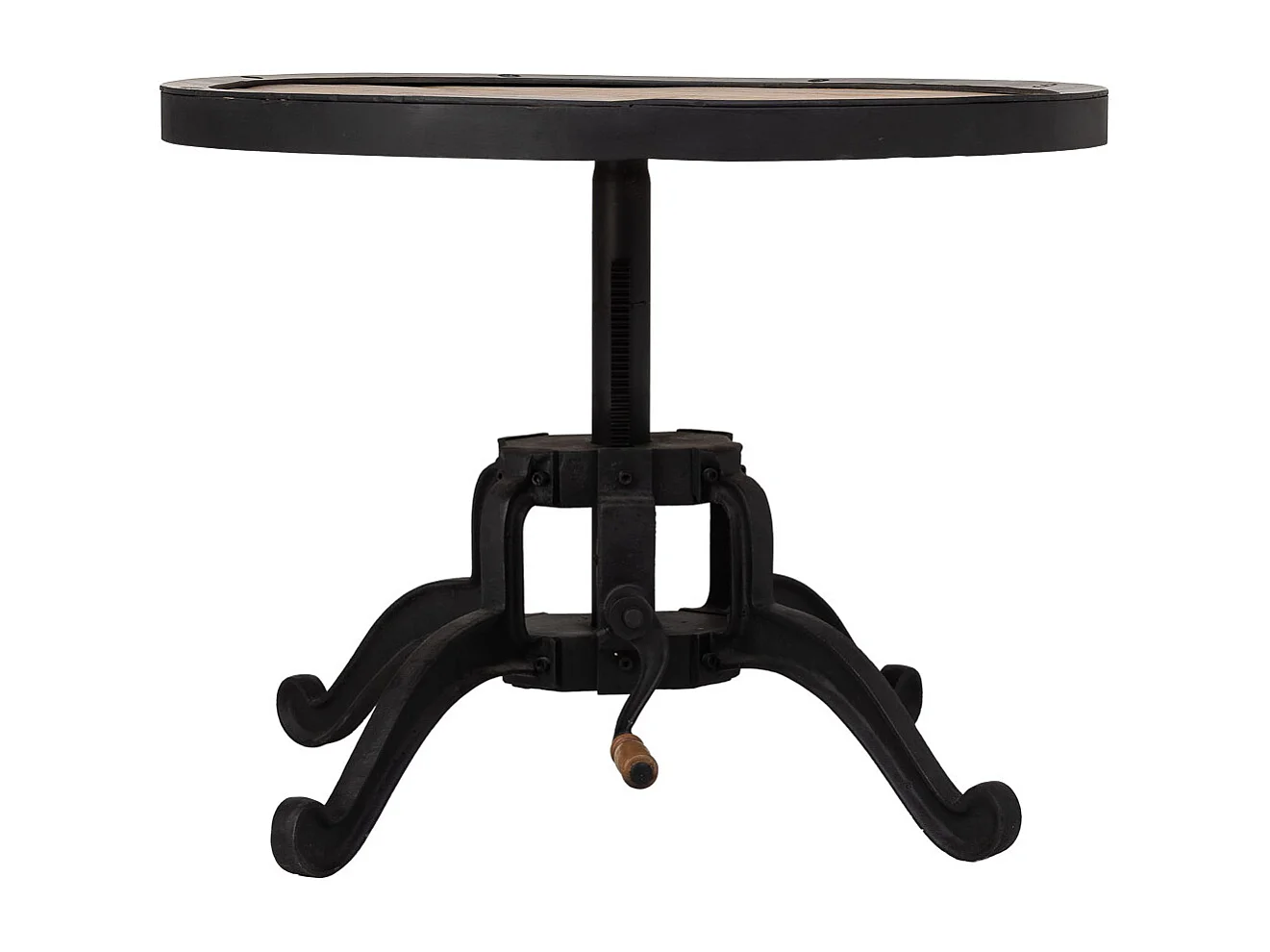 Höhenverstellbarer Tisch D76x46 Natur