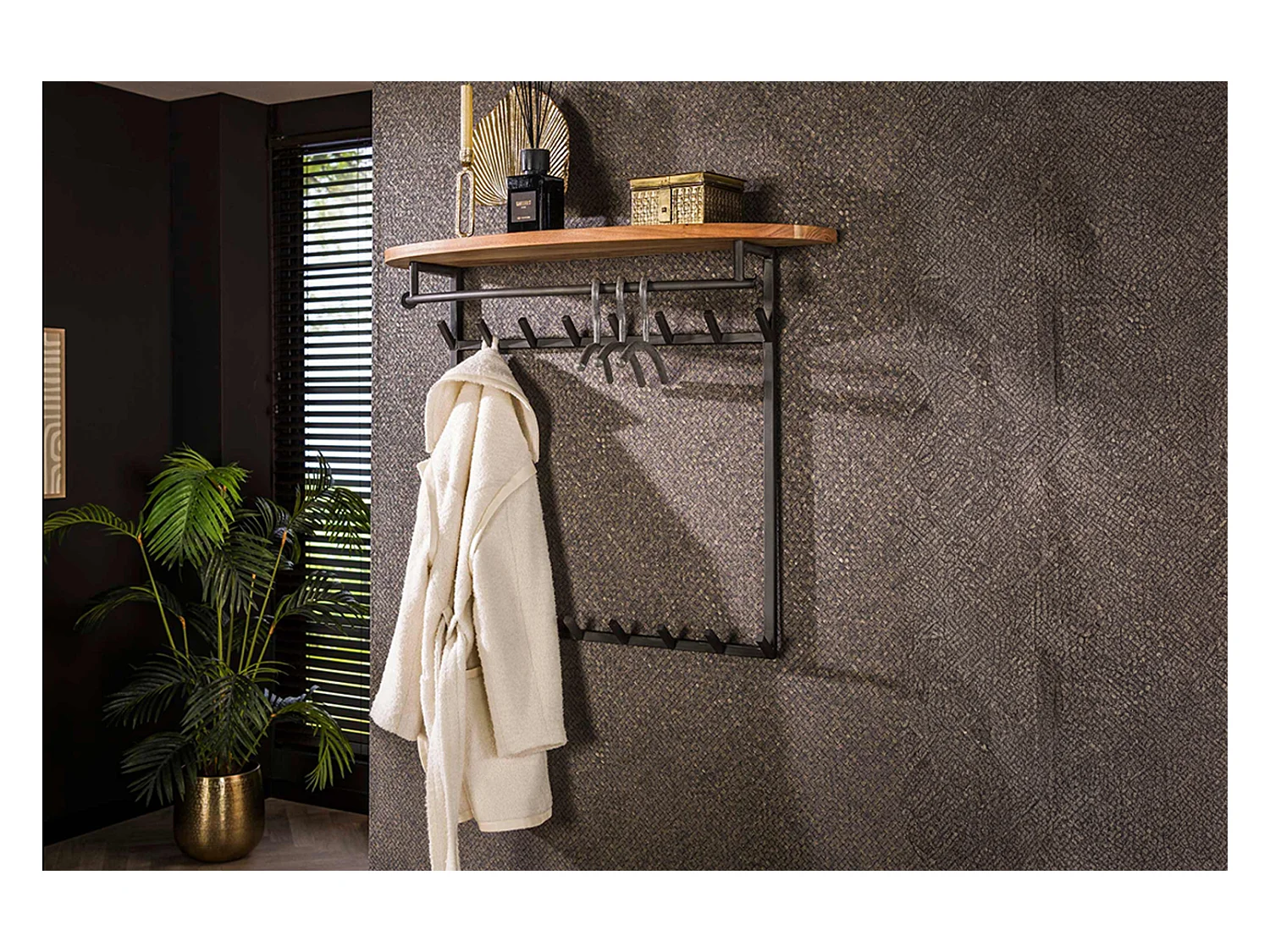 Garde-robe - Noir métal - LUANA