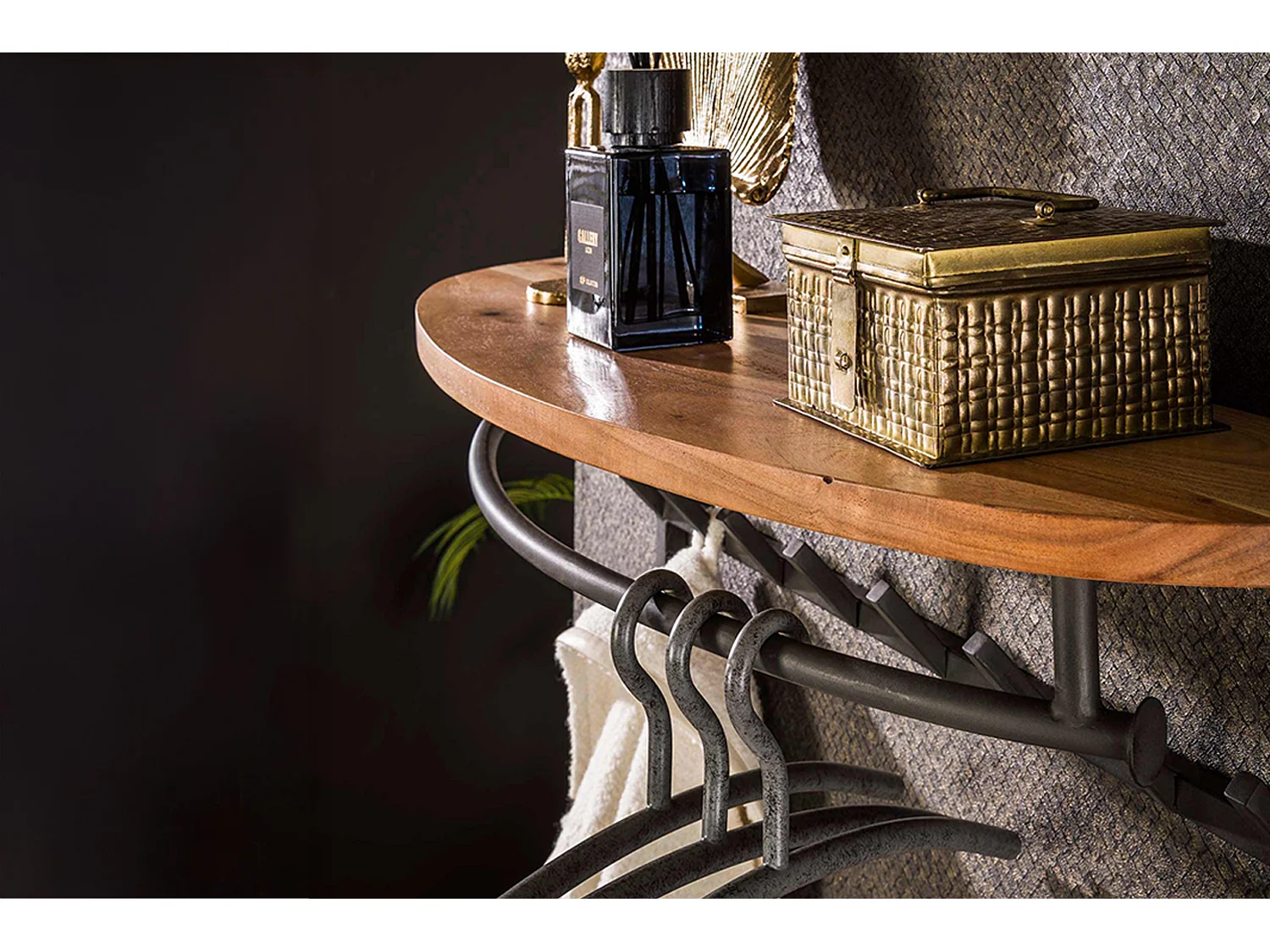 Garde-robe - Noir métal - LUANA