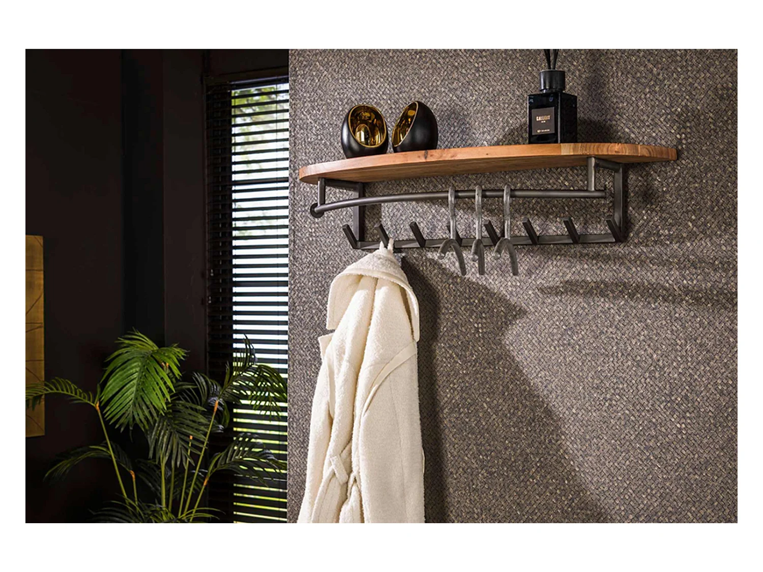 Garde-robe - Noir métal - LUANA