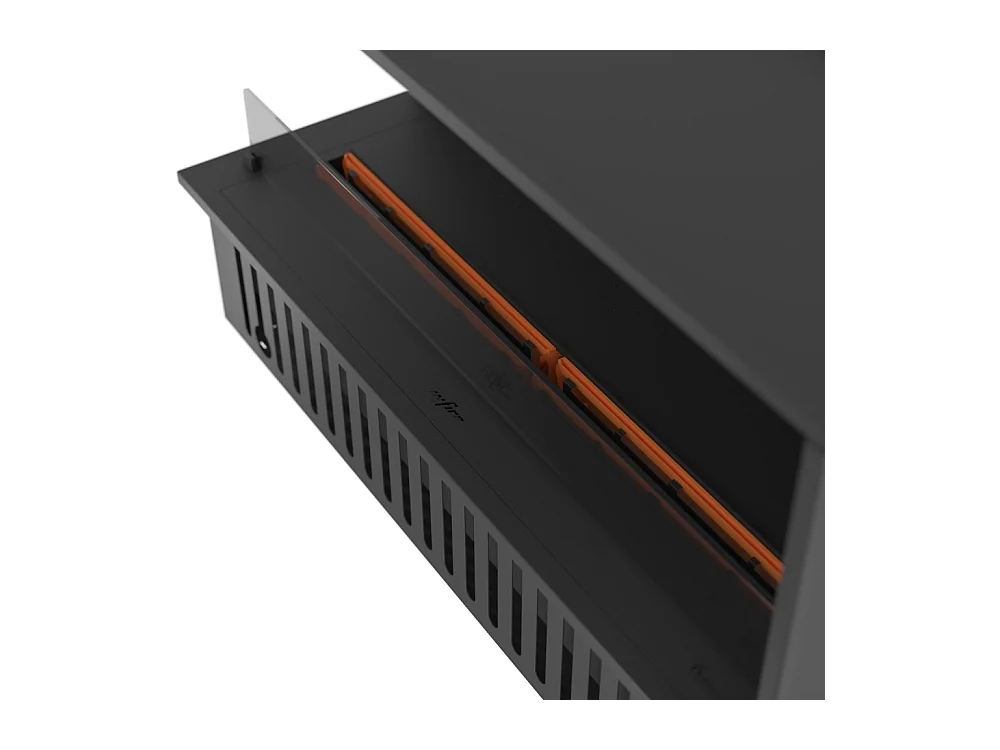 Cheminée à vapeur d'eau encastrable Corner L1200 avec flammes multicolores, effet 3D et contrôle par application, réservoir de 2,4 l - 120 cm