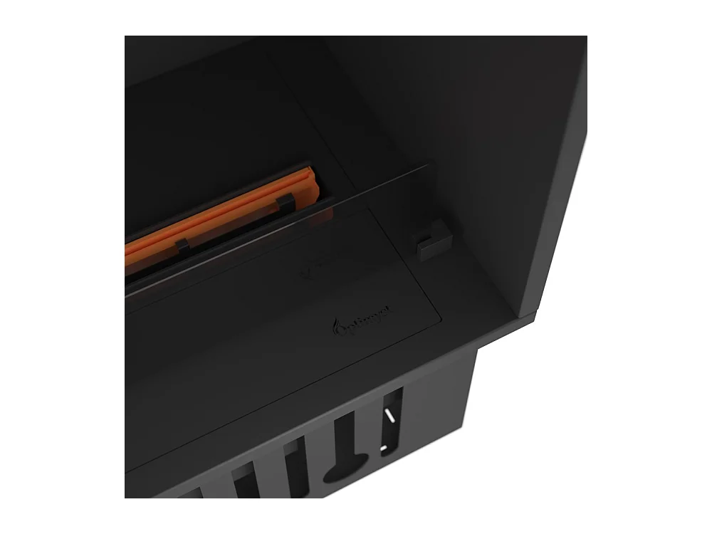 Cheminée à vapeur d'eau encastrable Corner L1200 avec flammes multicolores, effet 3D et contrôle par application, réservoir de 2,4 l - 120 cm