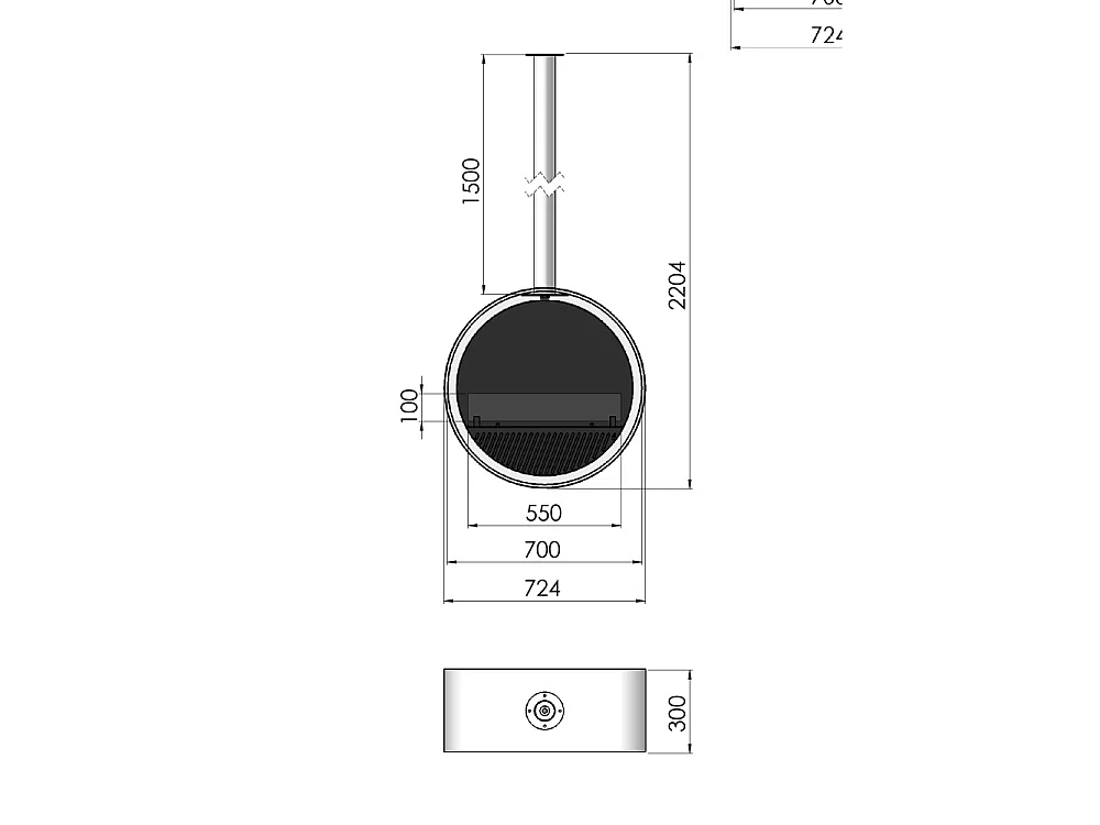 Cheminée à vapeur d'eau encastrable Corner L1200 avec flammes multicolores, effet 3D et contrôle par application, réservoir de 2,4 l - 120 cm