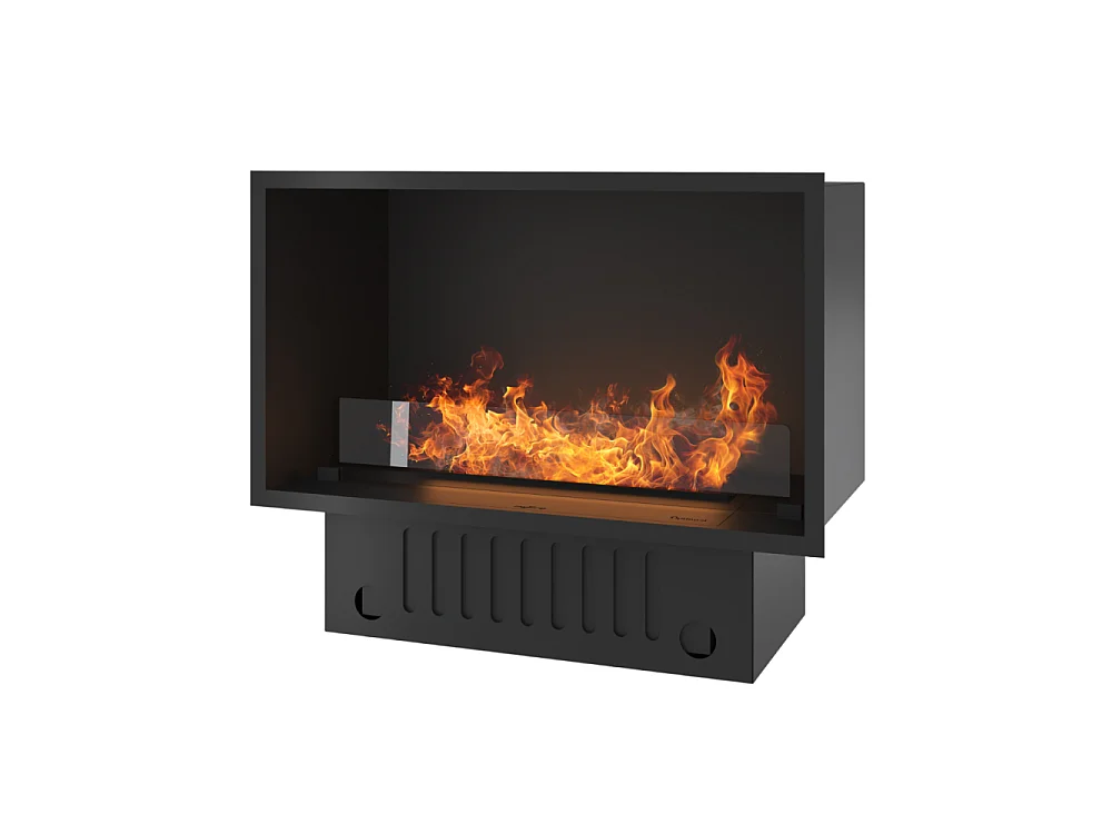 Lareira embutida a vapor Invapo Inside 800 - Chama multicolorida, efeito 3D e controle por aplicativo, tanque de 1,2 l - 835 cm