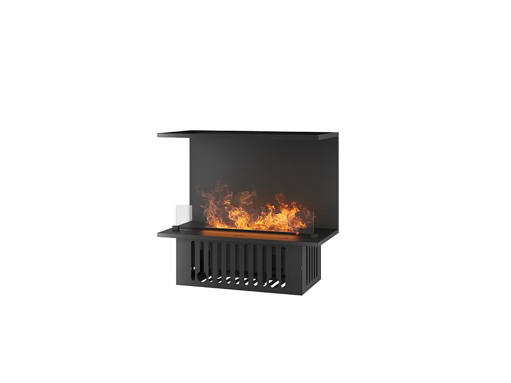 Cheminée vapeur d'eau encastrable Inside C800 - Flammes 3D multicolores, contrôle par appli, réservoir 1,2L, remplissage auto - 80 cm