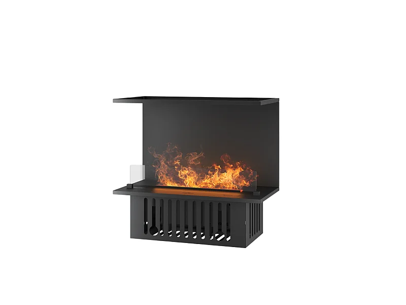 Caminetto a Vapore Acqueo da Incasso Inside C800 con Fiamma Multicolore, Effetto 3D e Controllo App, Serbatoio 1.2l - 80cm Autorefill