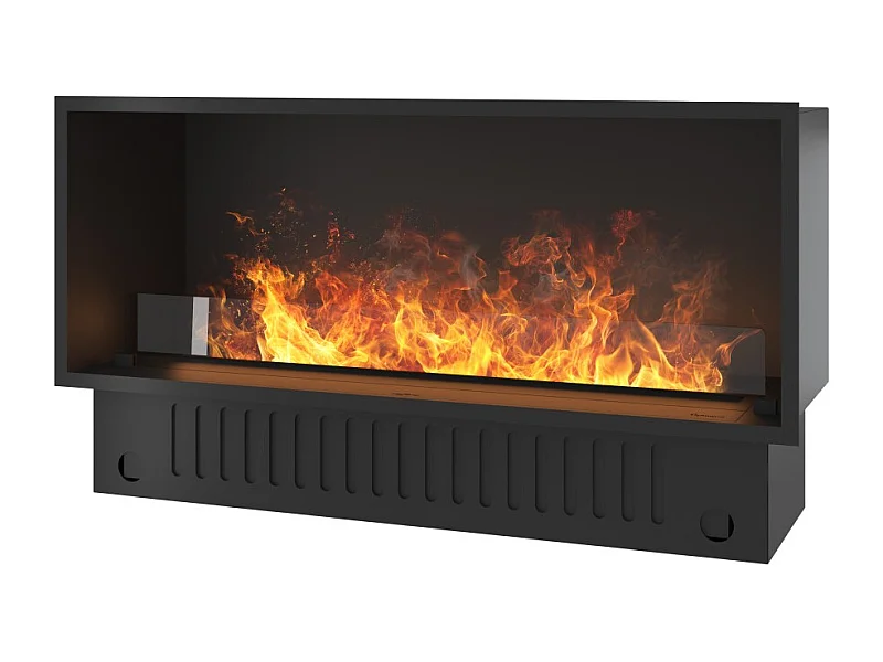 Chimenea vapor de agua empotrada Invapo Inside 1200 - Llama 3D multicolor, control app, depósito 2,4 l, recarga automática - 123 cm