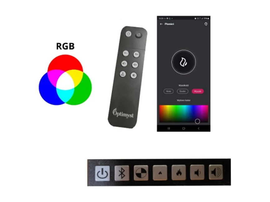 Caminetto a Vapore Acqueo da Incasso Invapo Inside 1200 - Fiamma Multicolore, Effetto 3D e Controllo App, Serbatoio 2.4l - 123cm Autorefill