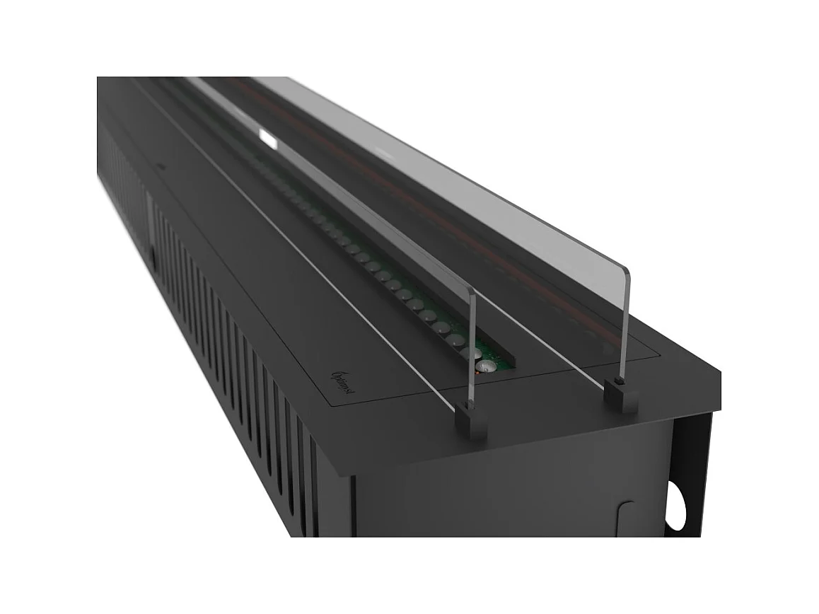 Cheminée à vapeur d'eau encastrable Invapo Insert 2200 - Flammes multicolores, effet 3D et contrôle par application, réservoir de 4,8 l - 220 cm