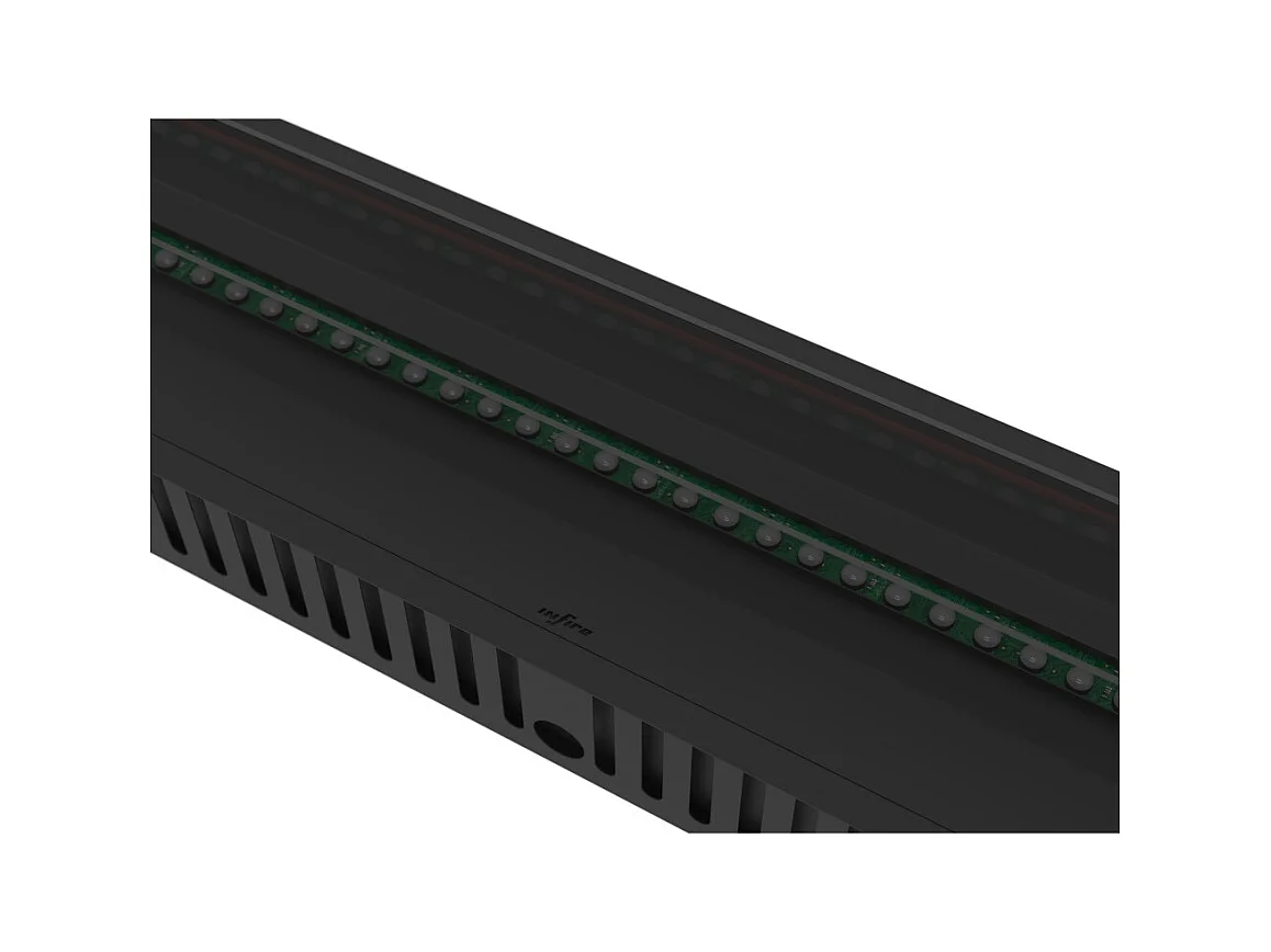 Cheminée à vapeur d'eau encastrable Invapo Insert 2200 - Flammes multicolores, effet 3D et contrôle par application, réservoir de 4,8 l - 220 cm