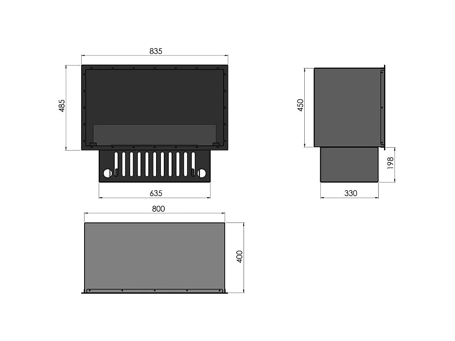 Cheminée vapeur d'eau Inside 800 - Flammes multicolores, effet 3D, appli mobile, réservoir 1,2L, remplissage auto - 80 cm