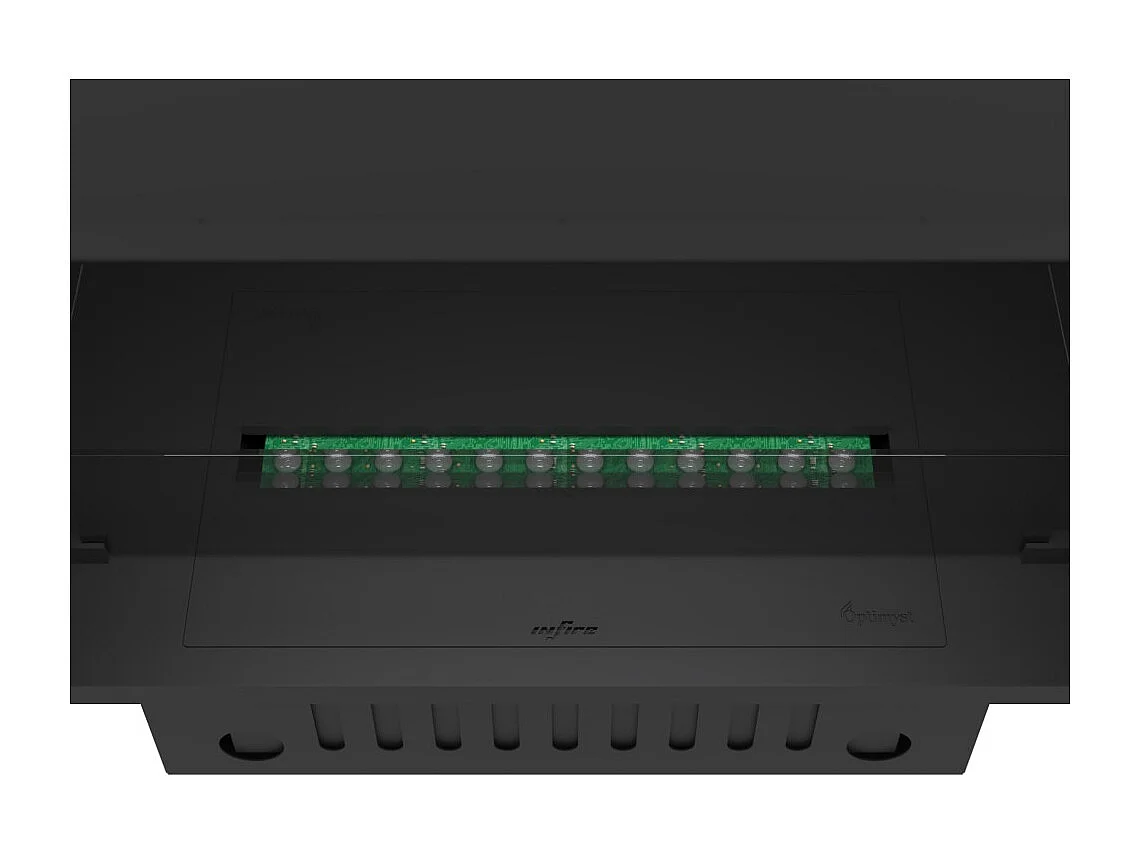 Invapo Inside 800 Lareira a Vapor de Embutir - Chama Multicolorida, Efeito 3D e Controle por Aplicativo, Tanque de 1,2L - Recarga Automática de 835cm