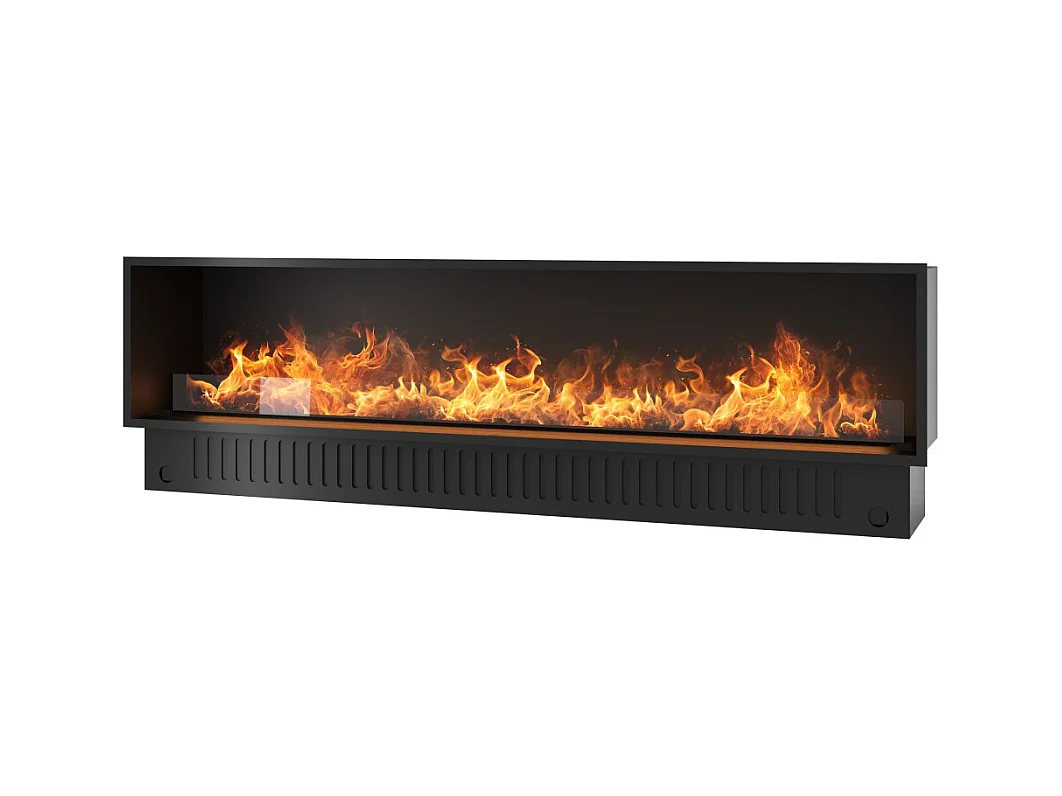 Caminetto a Vapore Acqueo da Incasso Invapo Inside 2200 - Fiamma Multicolore, Effetto 3D e Controllo App, Serbatoio 2.4l - 220cm Autorefill