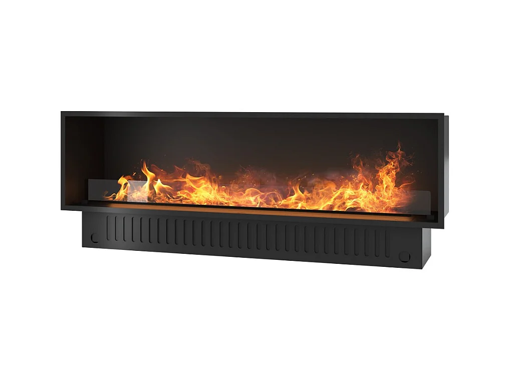 Cheminée vapeur d'eau Inside 1800 - Flammes multicolores, effet 3D, appli mobile, réservoir 3,6L, remplissage auto - 183 cm