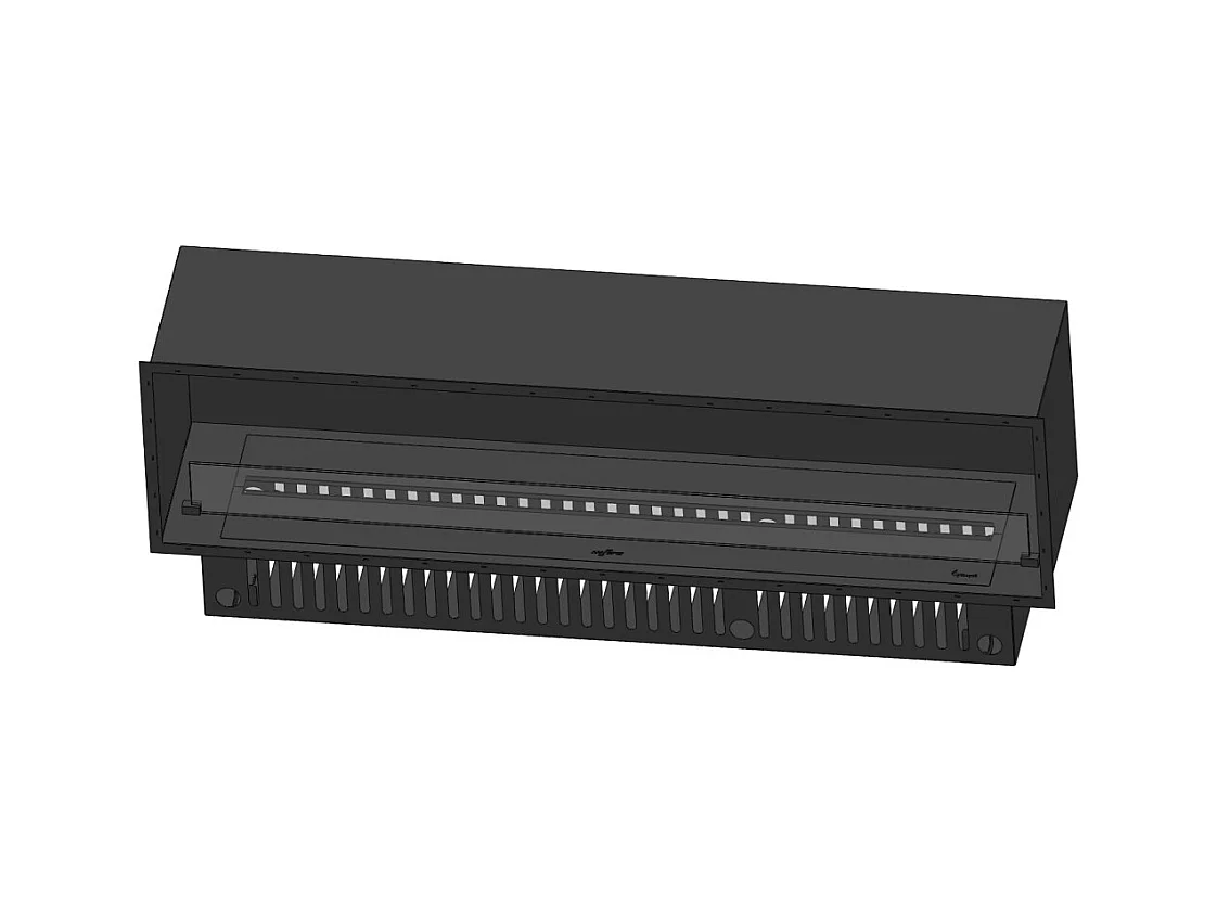 Cheminée vapeur d'eau Inside 1800 - Flammes multicolores, effet 3D, appli mobile, réservoir 3,6L, remplissage auto - 183 cm