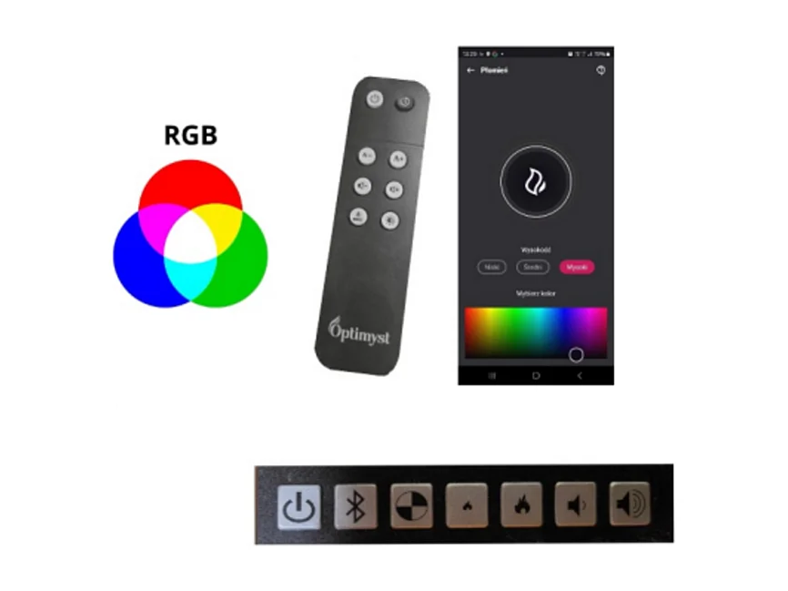 Chimenea de vapor de agua empotrada Corner R1200 con llama multicolor, efecto 3D y control por app, depósito de 2,4 l - Recarga automática de 120 cm