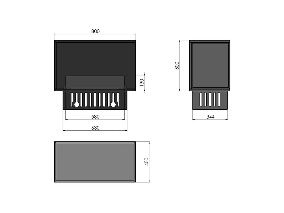 Cheminée vapeur d'eau encastrable Corner R800 - Flammes 3D LED multicolores, app mobile, réservoir 1,2L, remplissage auto - 80 cm