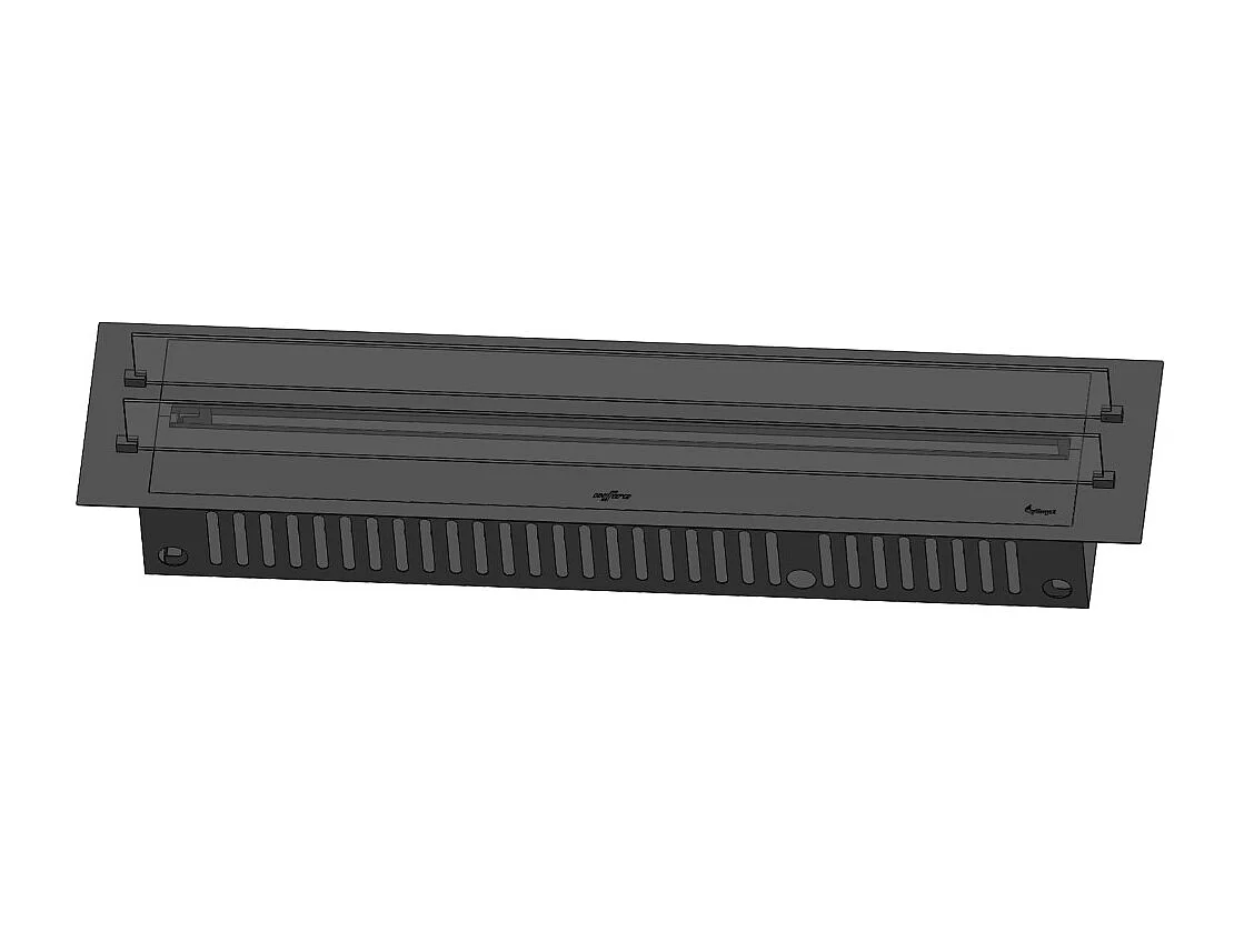 Invapo Insert 1800 Lareira embutida a vapor de água - Chama multicolorida, efeito 3D e controle por aplicativo, tanque de 3,6 l - 180 cm