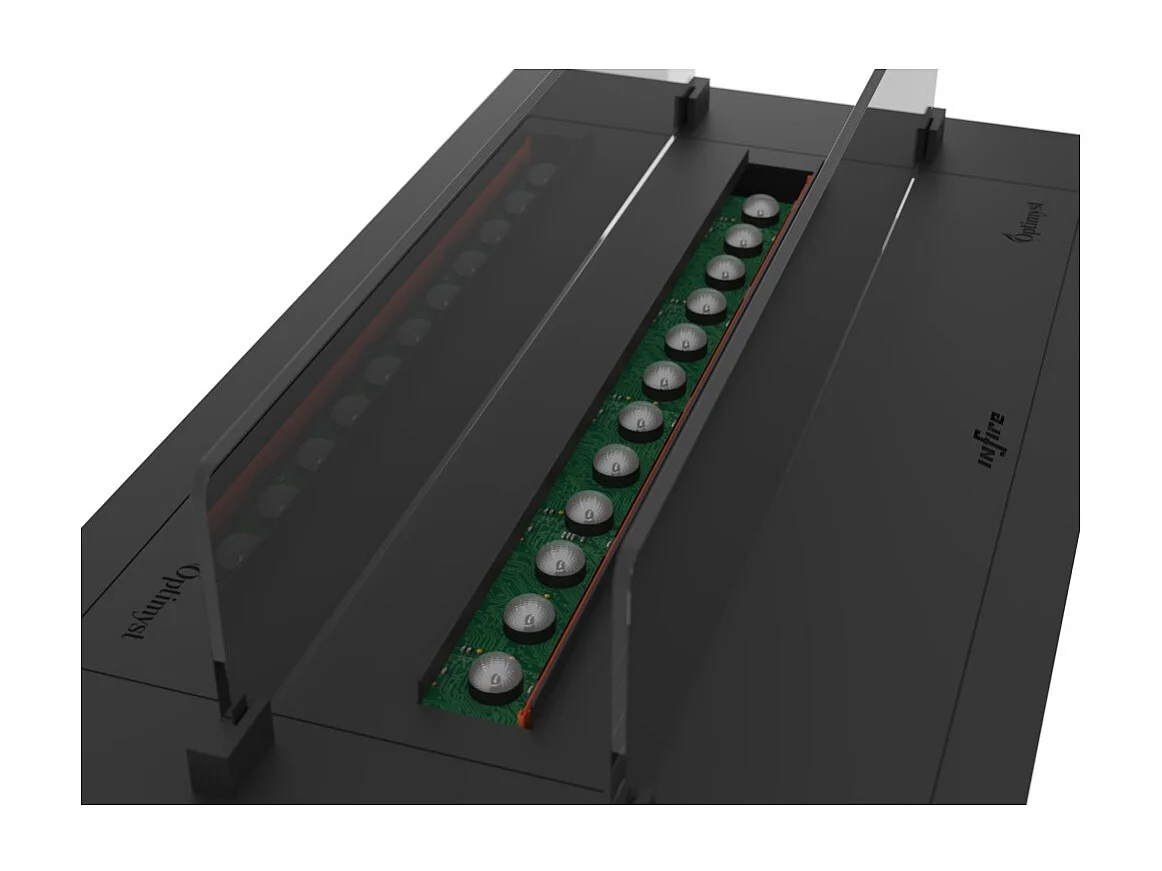 Kominek parowy do zabudowy Invapo Insert 700 - wielokolorowy płomień, efekt 3D i sterowanie aplikacją, zbiornik 1,2 l - automatyczne napełnianie 70 cm