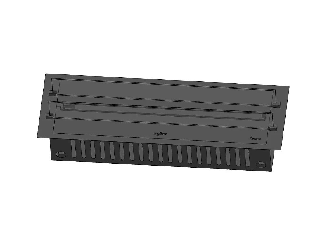 Cheminée à vapeur d'eau encastrable Invapo Insert 1200 - Flammes multicolores, effet 3D et contrôle par application, réservoir de 2,4 l - 120 cm