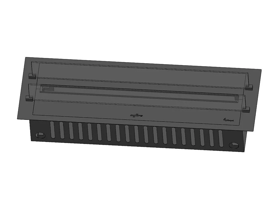 Invapo Insert 1200 Lareira embutida a vapor de água - Chama multicolorida, efeito 3D e controle por aplicativo, tanque de 2,4 l - 120 cm