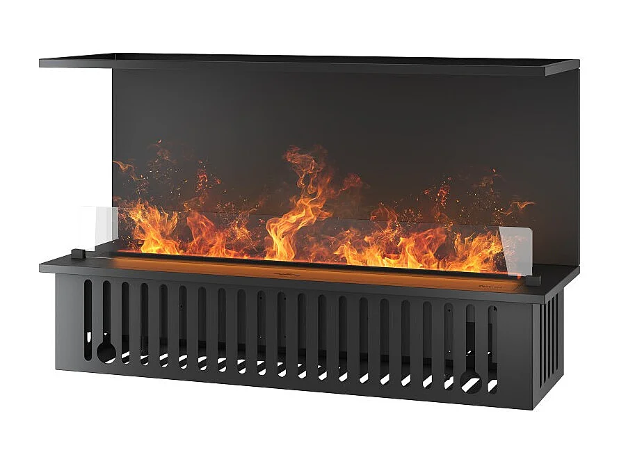 Caminetto a Vapore Acqueo da Incasso Inside C1200 con Fiamma Multicolore, Effetto 3D e Controllo App, Serbatoio 2.4l - 120cm