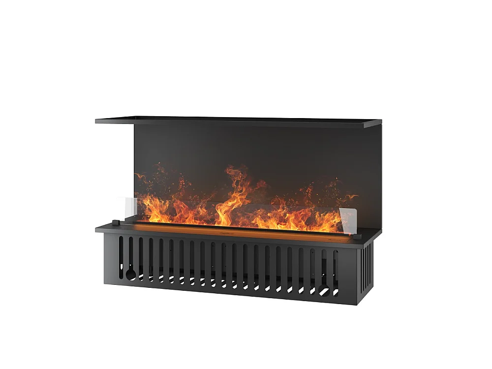 Cheminée à vapeur d'eau encastrable Inside C1200 avec flammes multicolores, effet 3D et contrôle par application, réservoir de 2,4 l - 120 cm