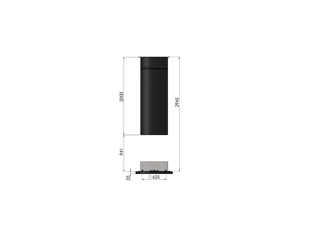 Cheminée à vapeur d'eau encastrable Inside C1200 avec flammes multicolores, effet 3D et contrôle par application, réservoir de 2,4 l - 120 cm