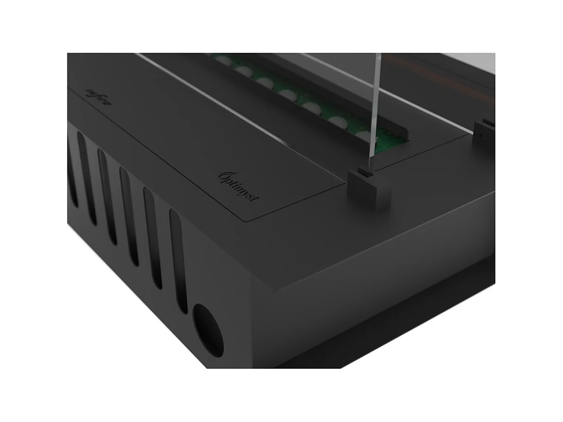 Cheminée à vapeur d'eau encastrable Invapo Insert 700 - Flammes multicolores, effet 3D et contrôle par application, réservoir de 1,2 l - 70 cm