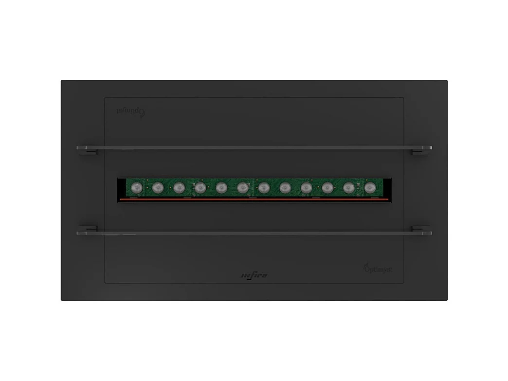 Cheminée à vapeur d'eau encastrable Invapo Insert 700 - Flammes multicolores, effet 3D et contrôle par application, réservoir de 1,2 l - 70 cm