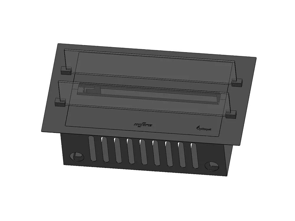 Invapo Insert 700 Indbygget vanddamppejs - Flerfarvet flamme, 3D-effekt og app-styring, 1,2L tank - 70cm